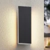 Lucande Aegisa udendørs LED-væglampe, kantet