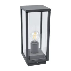 Lucande Annalea sokkellampe, 35 cm, antracit, IP54