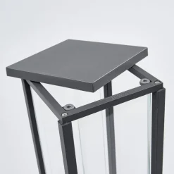 Lucande Annalea sokkellampe, 50 cm, antracit, IP54