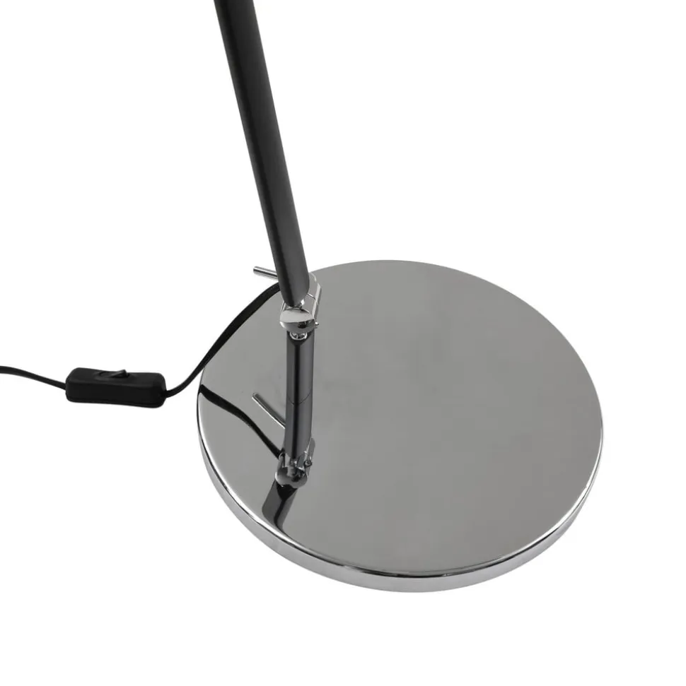 Lucande bordlampe Dansari, sort, metal, justerbar
