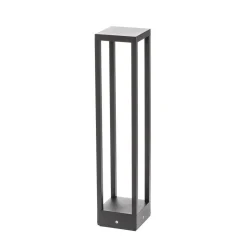 Lucande Carlota LED-vejlampe, antracit, 65 cm, metal