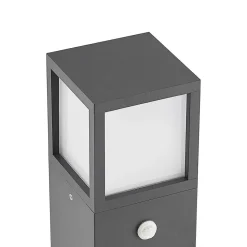 Lucande Dewari vejlampe, bevægelsessensor, E27, 65 cm, IP54