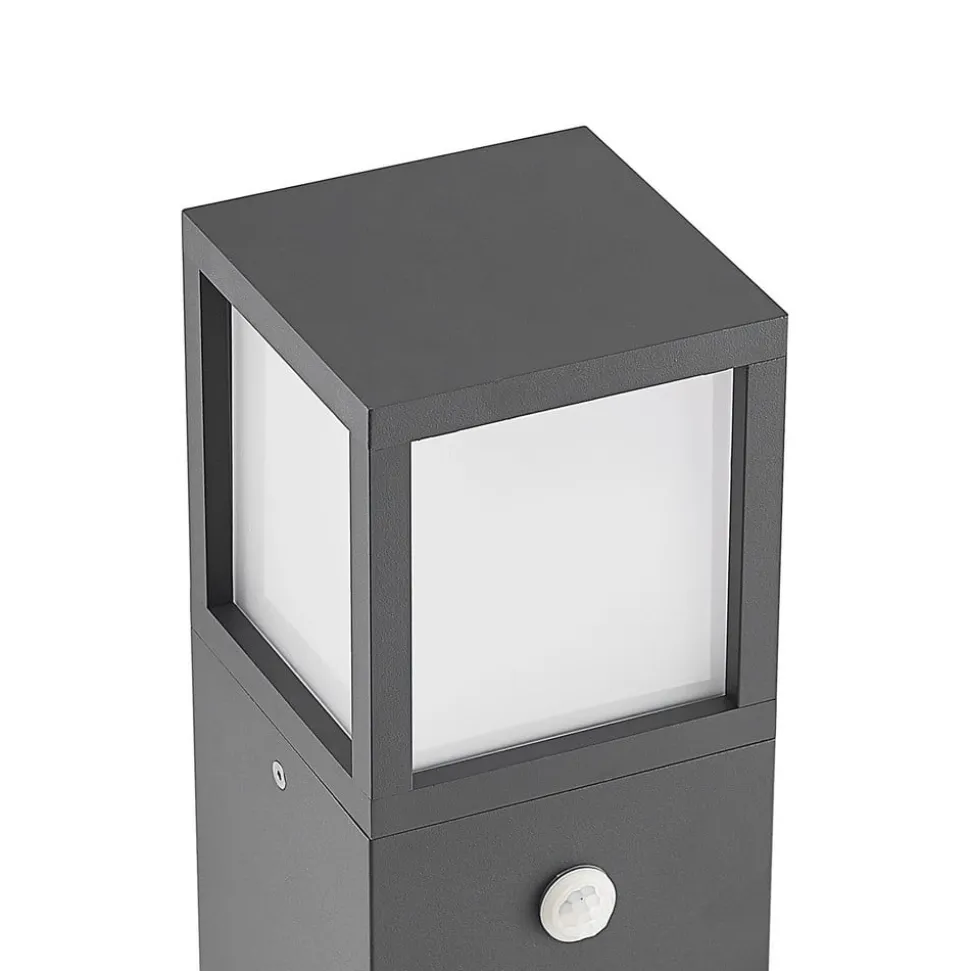 Lucande Dewari vejlampe, bevægelsessensor, E27, 65 cm, IP54