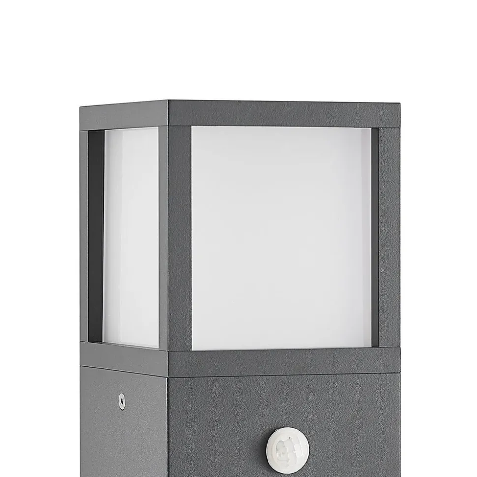 Lucande Dewari vejlampe, bevægelsessensor, E27, 65 cm, IP54