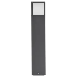 Lucande Dewari vejlampe, E27, 65 cm, mørkegrå, IP54