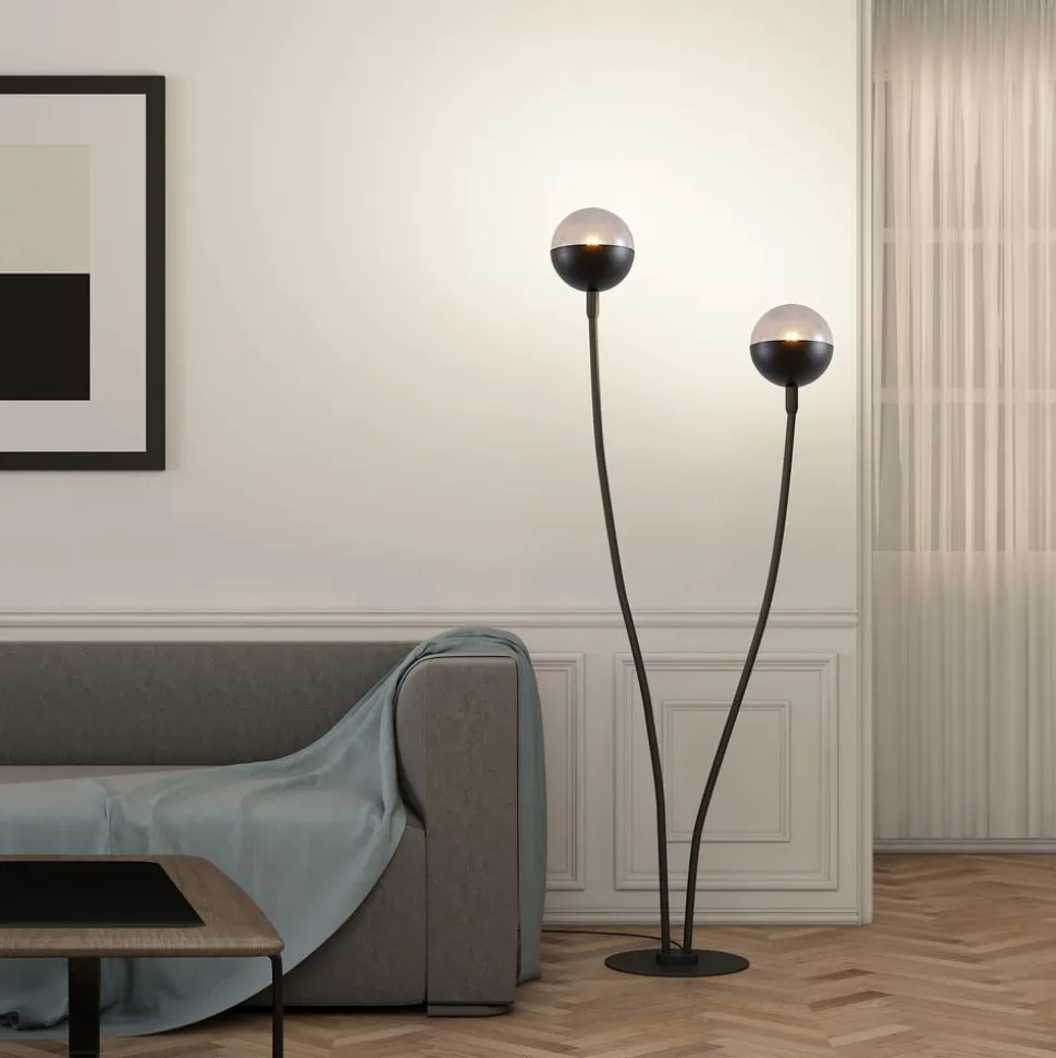 Lucande Dustian gulvlampe, 2 lyskilder