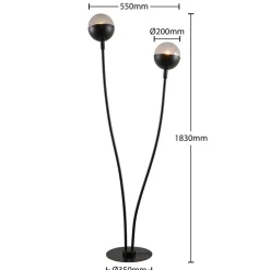 Lucande Dustian gulvlampe, 2 lyskilder