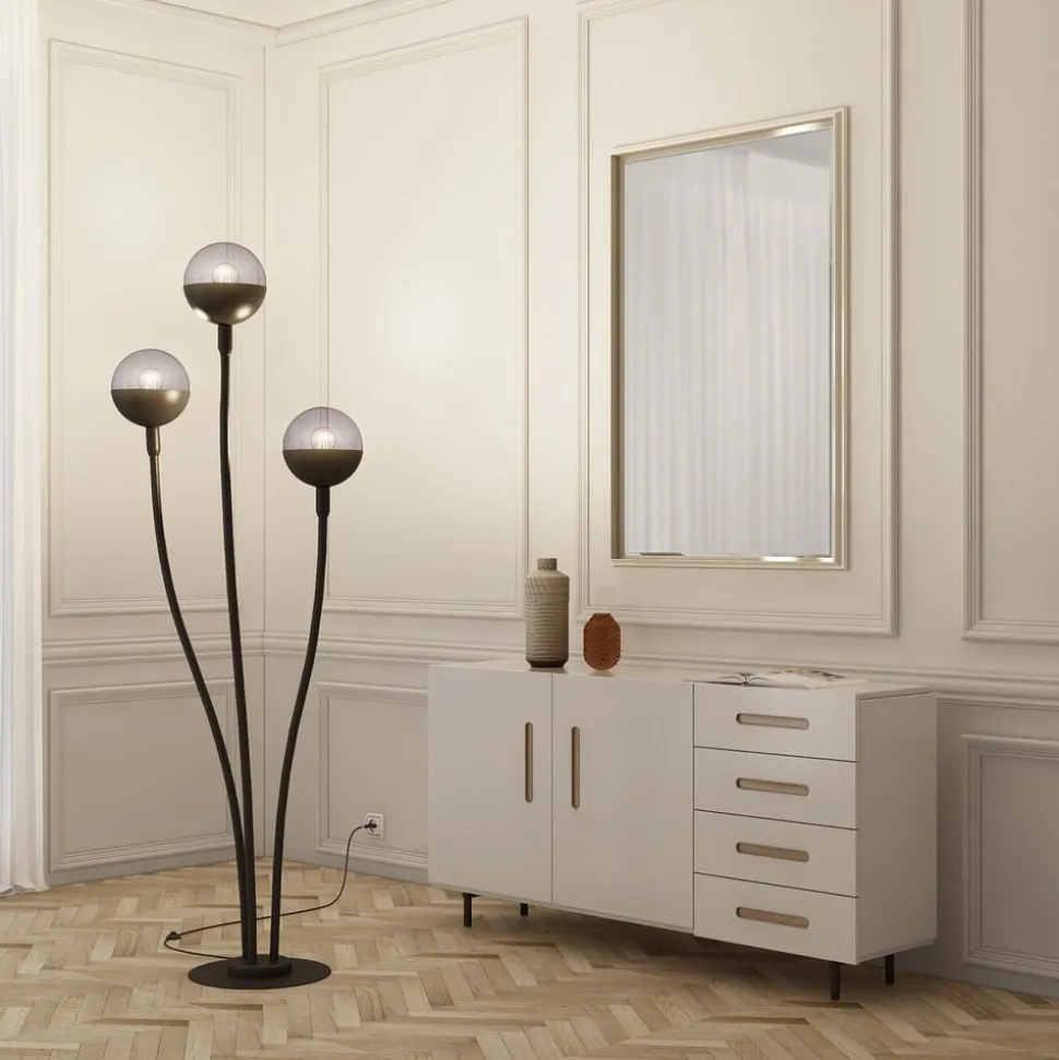 Lucande Dustian gulvlampe, 3 lyskilder