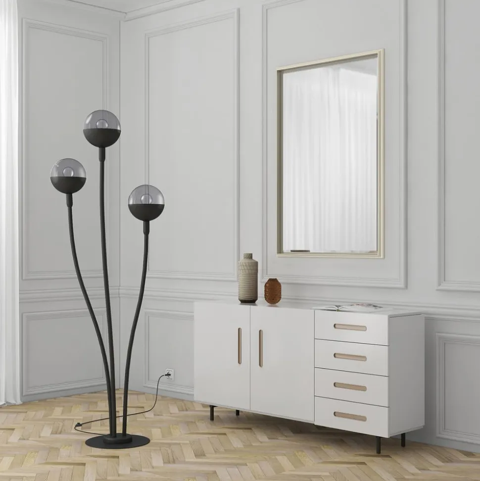 Lucande Dustian gulvlampe, 3 lyskilder