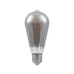 Lucande E27-pære ST64 4W 918 dæmpes titan, 2 stk