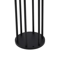 Lucande Evelis LED-vejlampe, sort, aluminium, sensor