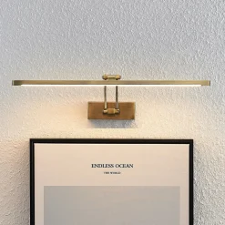 Lucande Felena LED-gallerilampe, antik messing