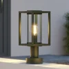 Lucande Ferda sokkellampe, 37 cm, antracit, IP44