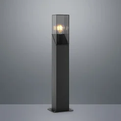 Lucande Fiola sokkellampe, 60 cm, antracit, IP54