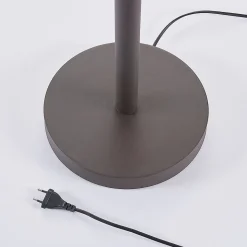 Lucande Gulvlampe Dunja, hvid/rust, metal, læselampe