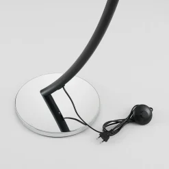 Lucande gulvlampe Evelyna, grå/sort, metal, 192 cm