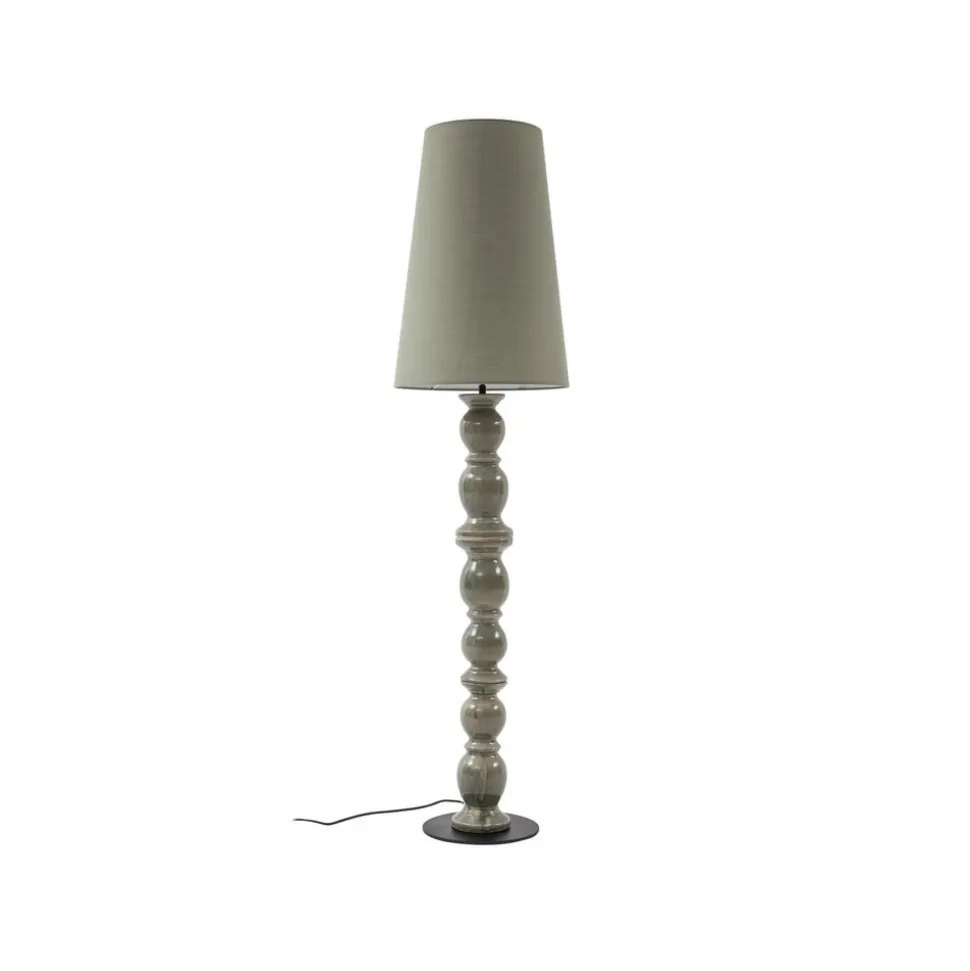 Lucande gulvlampe Lyndorin, grøn, keramik, 150 cm