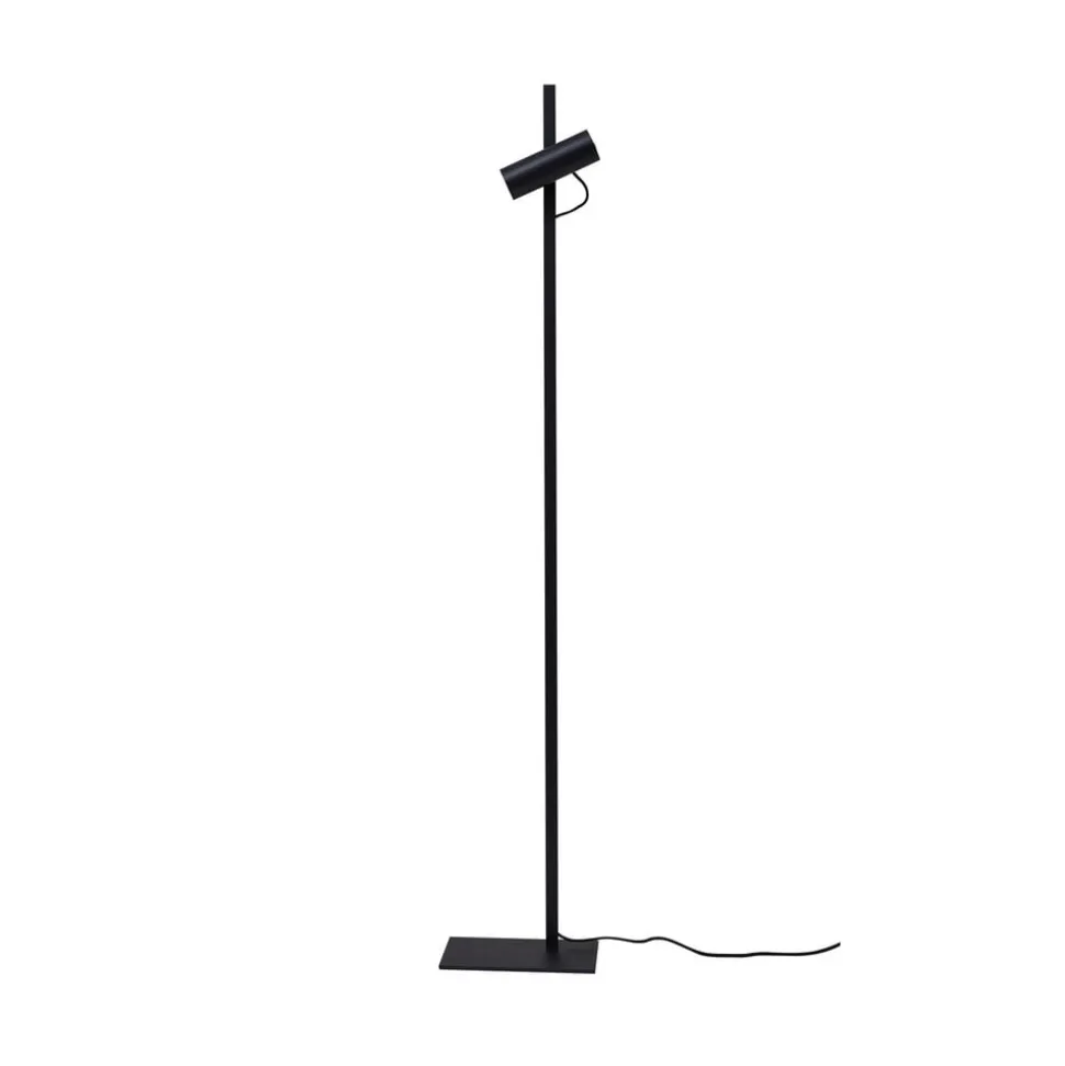 Lucande gulvlampe Lysias, sort, metal, højde 143,2 cm