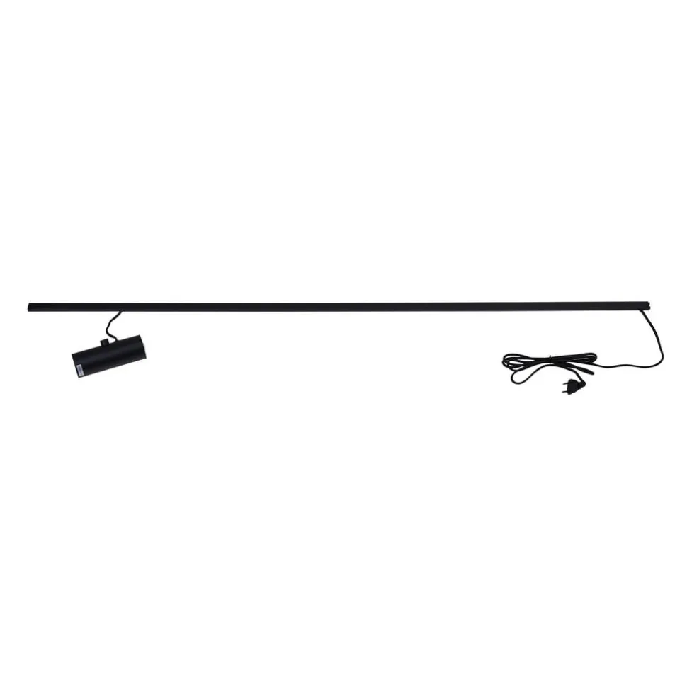 Lucande gulvlampe Lysias, sort, metal, højde 143,2 cm