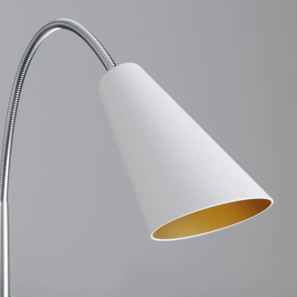 Lucande gulvlampe Medira, hvid, 2 lyskilder, justerbar, GU10