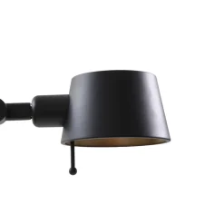 Lucande gulvlampe Silka, højde 173 cm, sort, metal