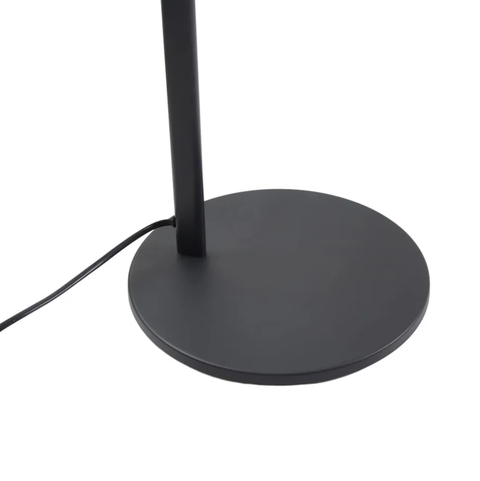 Lucande gulvlampe Silka, højde 173 cm, sort, metal