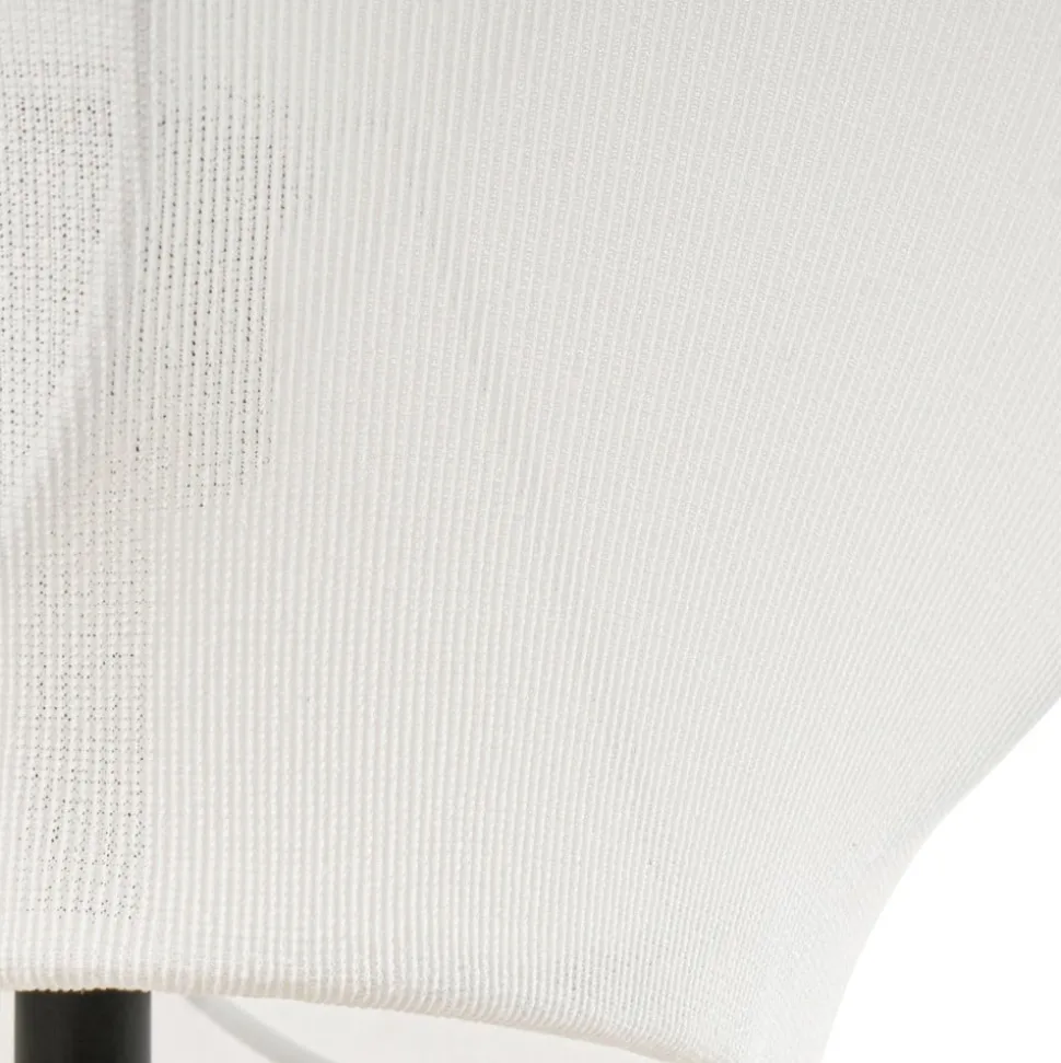 Lucande gulvlampe Tovina, tekstil, hvid, højde 165 cm
