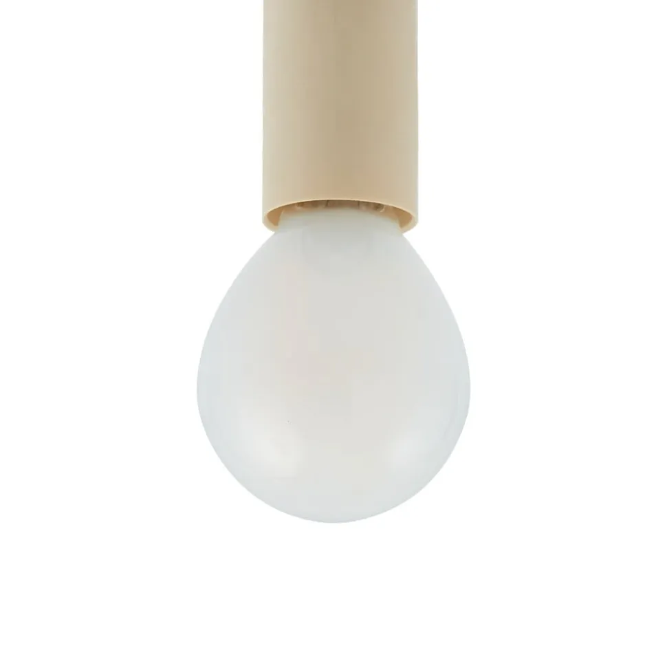 Lucande hængelampe Bidolo, sort, glas, Ø 15 cm, IP44