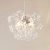Lucande hængelampe Diborah, klar, Ø 43 cm, glas, G9