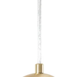 Lucande hængelampe Lunelle, messing, glas, 4 lyskilder, Ø 40 cm
