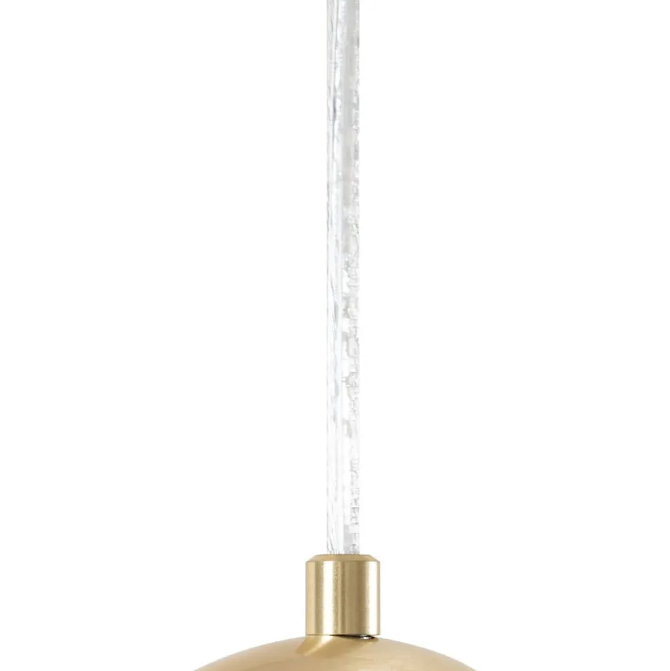 Lucande hængelampe Lunelle, messing, glas, 4 lyskilder, Ø 40 cm