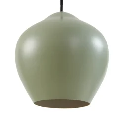 Lucande hængelampe Malisa, grøn, 3 lyskilder, metal, længde 90 cm
