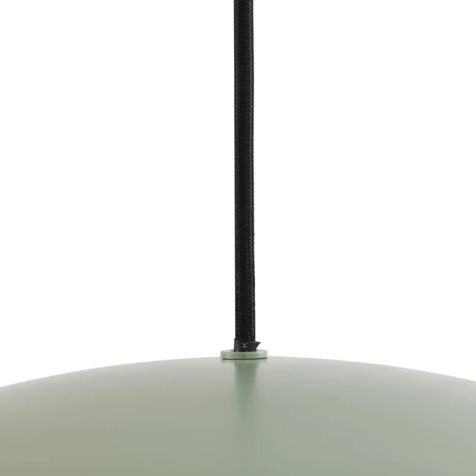 Lucande hængelampe Malisa, grøn, 3 lyskilder, metal, længde 90 cm