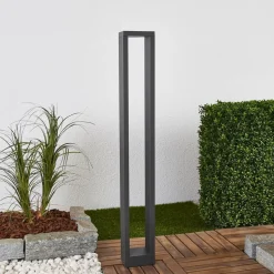 Lucande Jupp LED-vejlampe, 90 cm, antracit, metal, IP54