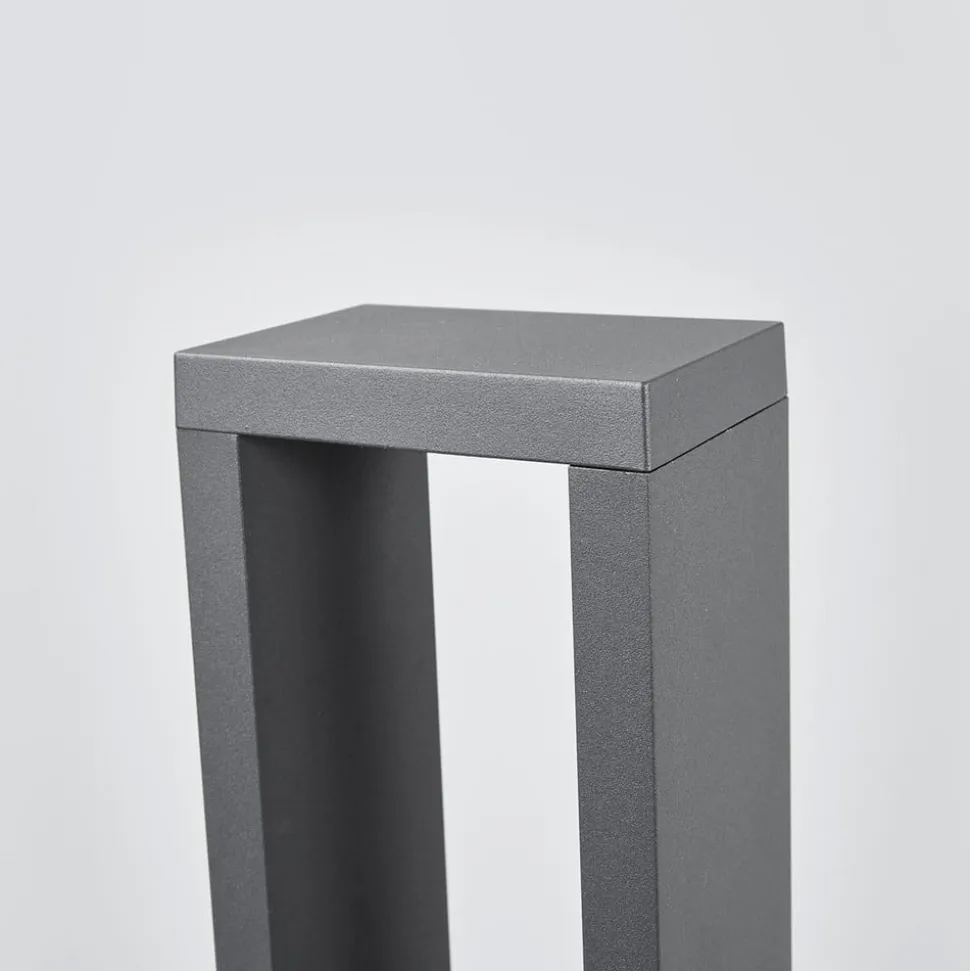 Lucande Jupp LED-vejlampe, 90 cm, antracit, metal, IP54