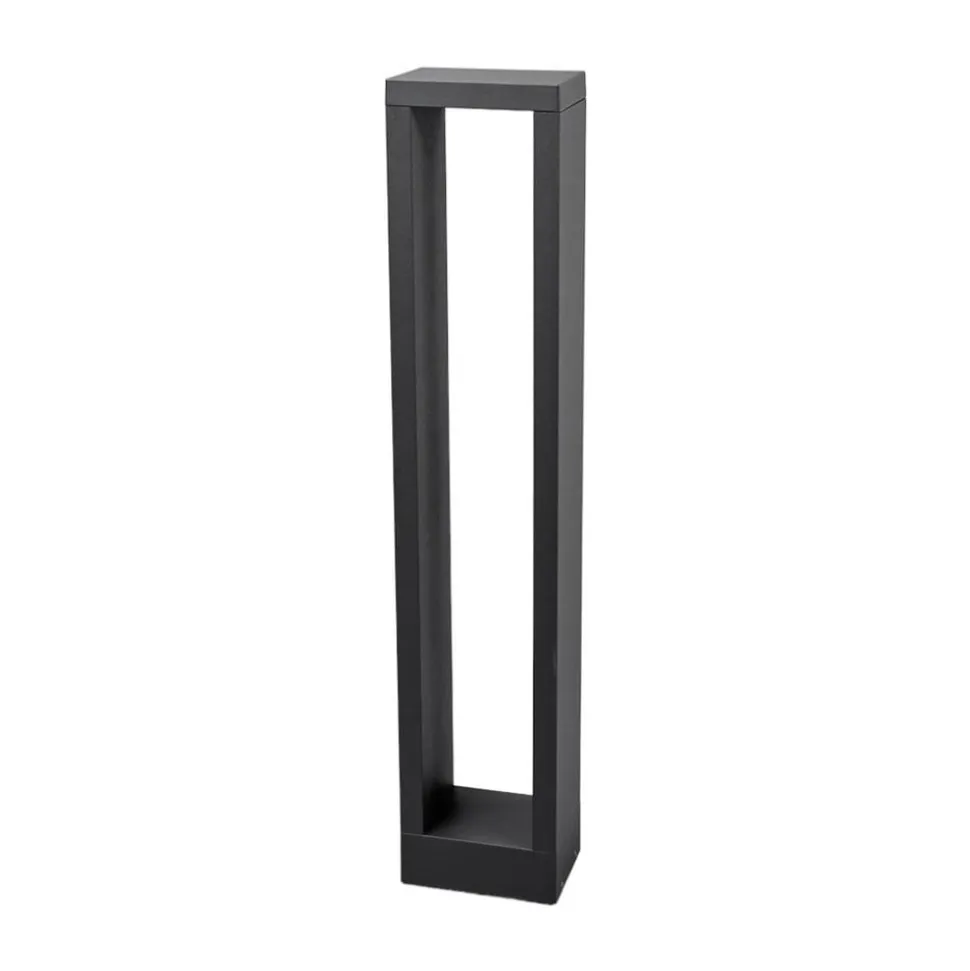 Lucande Jupp LED-vejlampe, 60 cm, antracit, metal, IP54