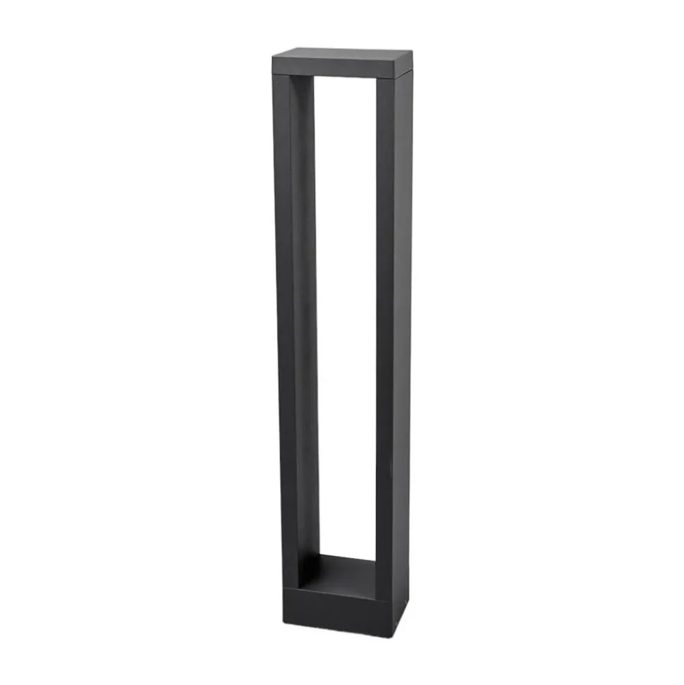 Lucande Jupp LED-vejlampe, sæt med 4, 60 cm, antracit, IP54