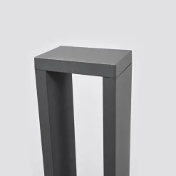 Lucande Jupp LED-vejlampe, sæt med 4, 60 cm, antracit, IP54