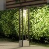 Lucande Kalisa vejlampe, E27, IP44, 70 cm, grå, metal