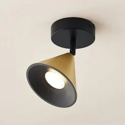 Lucande Kartio loftlampe 1 lysk., drejelig messing