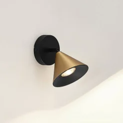 Lucande Kartio loftlampe 1 lysk., drejelig messing
