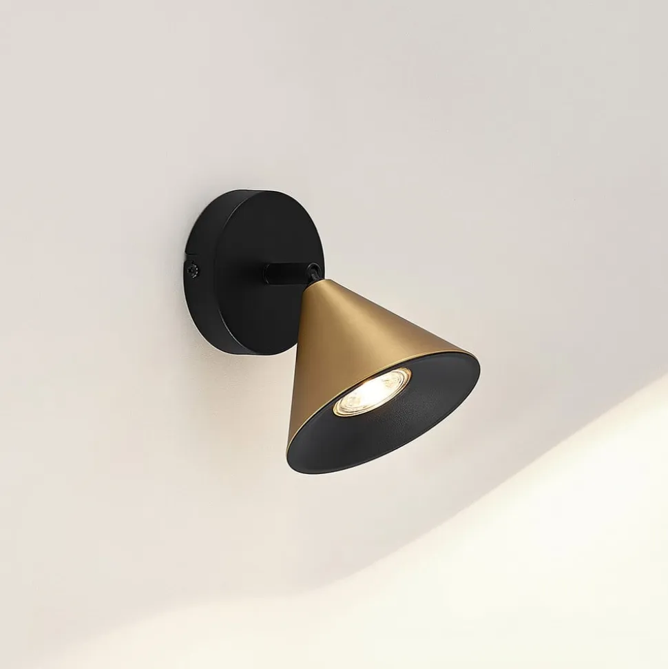Lucande Kartio loftlampe 1 lysk., drejelig messing