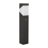 Lucande Kiran sokkellampe, 60 cm, sensor, grå, IP44, E27