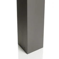 Lucande Kiran vejlampe, 100 cm, grå, metal, IP44, E27
