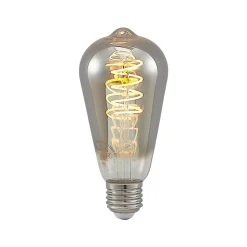 Lucande LED E27 ST64 4W 1.800K dæmpes, titan 5 stk