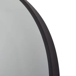 Lucande LED infinity-spejl Emire, sort, aluminium, CCT, IP44