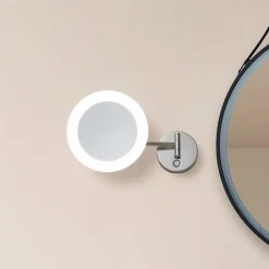 Lucande LED kosmetikspejl Fyria, krom, stål, CCT