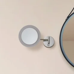 Lucande LED kosmetikspejl Fyria, krom, stål, CCT