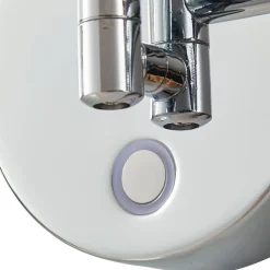 Lucande LED kosmetikspejl Fyria, krom, stål, CCT