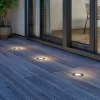 Lucande LED nedgravningslampe Ava, Ø 12 cm, rund, IP67